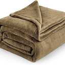 Bedsure GentleSoft Fleece Blankets King Size Camel - Bed Blanket Soft Lightweight Plush Cozy Fuzzy Luxury Microfiber, 108x90 inches