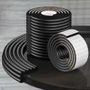 Edge Protector for Baby, Soft Foam Furniture Corner Guards, Desk Edge Cushion, Baby Proofing Bumper for Table, Fireplace - 6.5ft Black (200cmX8cmX0.8cm)