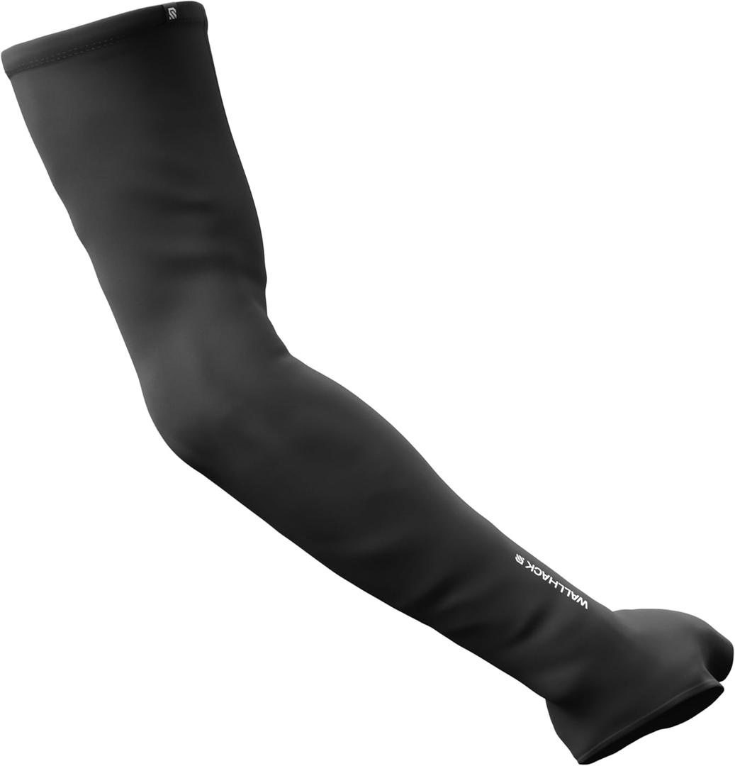 Wallhack Gaming Pro Sleeve With Glove | Low-Friction, High Comfort Performance | Improve comfort on cloth and glass mouse pads | Full sleeve Design, Palm Cover L/XL Black (Black)