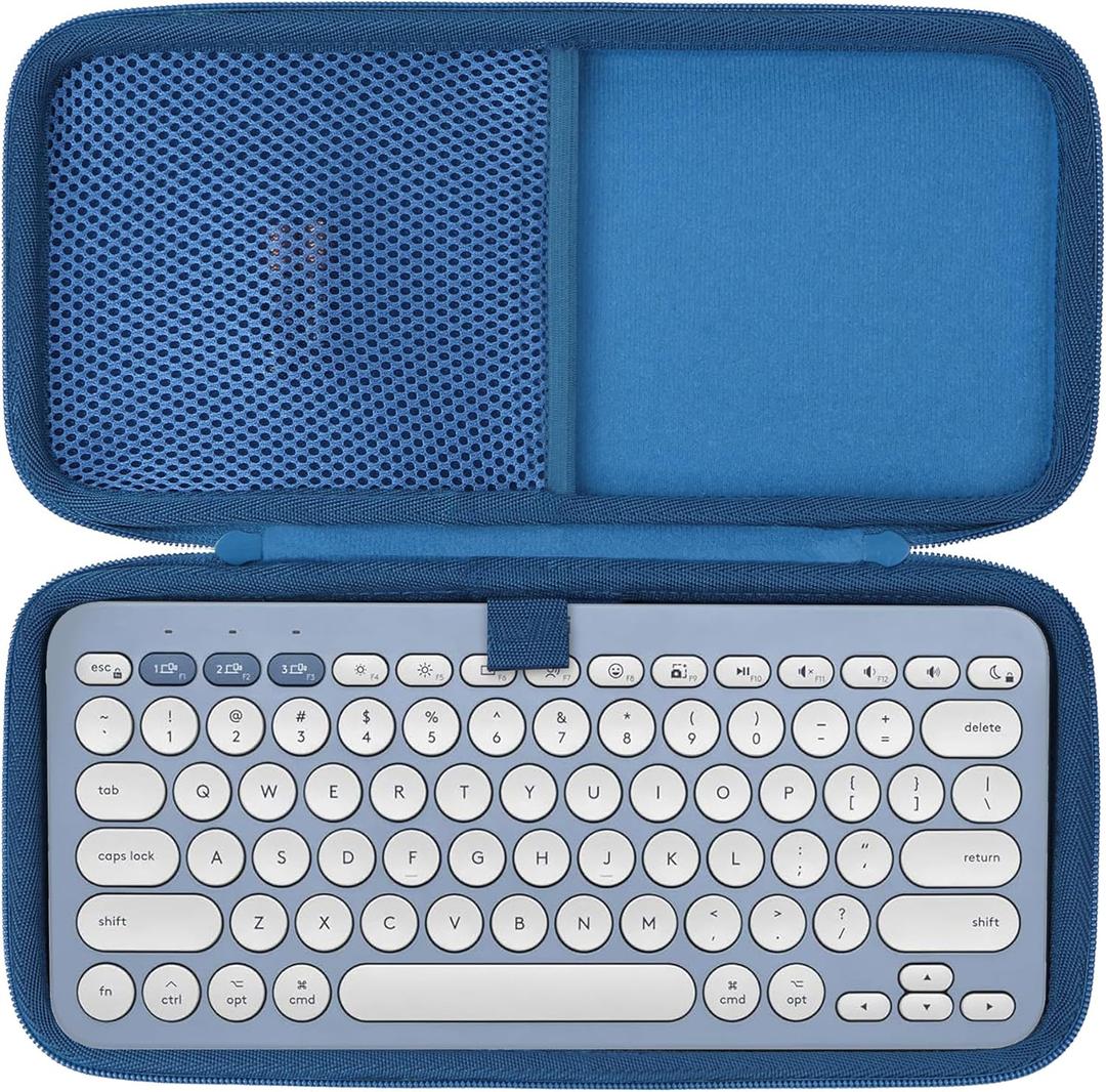 Hard Case Compatible with Logitech Pebble Keys 2 K380s K380 Keyboard (Classic Blue Case)
