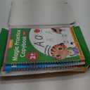 Large Magic Grooved Practice Copybook 5 Pack with Pens, Reusable Children's Magic Copybooks, Magical Handwriting Workbooks Number Letter Tracing for Kids Age 3-8 Kindergarten Preschool Calligraphy