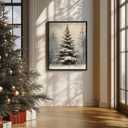 Canvas Floating Frame Wood-Look Floater Frames for Canvas Paintings White Wood Picture Frames Wall Art Painting Frame Decor 16x16inch, Light Brown