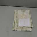 jinchan Boho Kitchen Linen Tier Curtains 30 Inch Bohemian Cafe Curtains Farmhouse Natural Striped Half Window Treatment for Bathroom RV Vintage Small Window Curtains 2 Panels Green on Beige