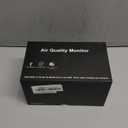 18 in 1 Air Quality Monitor Indoor, Portable CO2 Detector for CO2, Temperature (F), Humidity, VOC, PM2.5, PM1.0, PM10 & Time Display, Dual Chip & High Accuracy Air Quality Tester for Home (White)