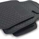 Custom-fit for 2017-2023 BMW 6 Series GT G32 Premium All-Weather Rubber Floor Mats and Liners Front and 2nd Row Heavy Duty Set (Black)