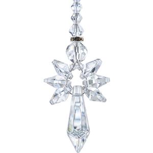 Rainbow Guardian Angel Suncatcher for Mom Crystal Angel Ornaments for Home/Car Decoration & Porch Decor & Hanging Valentines Day Gift (Clear)