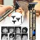 Hair Clippers for Men Hair Trimmer for Barbers,Professional Cordless T Blade Trimmer, Beard Edger Liners for Men,Barber Shavers for Hair Cutting,Gold Knight Close-Cutting Hair Machine