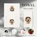 Golden Retriever Kitchen Towels - Christmas Dog Decor, Christmas Golden Retriever Dog Lovers Gifts, Cute Xmas Hand Towels Dish Towels for Kitchen Bathroom, 16x24 Inch