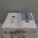 BUXVRCS Silver Crystal Chandelier - Modern Semi Flush Mount Ceiling Light Fixture for Kitchen, Bedroom, Living Room & More (Silver)