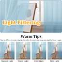 Gwine Sky Blue Sheer Curtains 96 Inches Long 2 Panels, Elegant Window Treatments Voile Curtains for Living Room, Light Filtering Rod Pocket Sheer Drapes, Each 42" Wx96