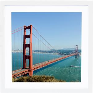 12x12 Picture Frame White for Wall Hanging, Poster Frame Display 10x10 inch with Mat or 12x12 Without Mat, Square Wall Gallery Photo Frame with Shatter Resistant Plexiglas, White