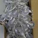 Minetom Globe String Lights - Plug in 33 ft 100 LED Crystal Globe Fairy Lights with 8 Lighting Modes and Remote for Patio Yard Porch Garden Pool Tent Beach Bedroom Wedding Party Decor, Warm White