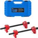 Orion Motor Tech 2pc Macpherson Strut Spring Compressor Tool Set with 10.5" Range, Heavy Duty Coil Spring Compressor Tools with 1/2" Square Drive, 13/16" Hex Strut Compressors for Car Truck, Red