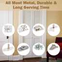 HBL' 2 Pack Bifold Door Hardware Kits, Bi-fold Door Hardware Set with 36 Inch Long Track for Folding Closet and Indoor Use, Heavy Duty and Easy to Install.