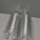 Dealusy 100 Pack 9 oz Clear Plastic Cups, Sturdy & Food Safe Disposable Plastic Cups for Wine Cocktail Punch