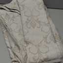 Ivory Damask Upholstery Drapery Brocade Fabric (110 in.) Sold by The Yard Fabric