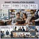 MNVOEQ AI Smart Glasses with Camera, 1080P HD POV First-Person View Video Recording and Translator, AI Object Recognition, Bluetooth Audio, 290mAh Battery, Photochromic Lenses for Sports, Travel, Work