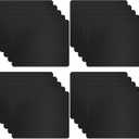 20 Pack Black Computer Mouse Pad Bulk, Black Mousepads for Desk, Mousepad with Grippy Non-Slip Rubber Base, Smooth Tracksblack Mouse Pad for Computers, Laptop, Office & Home (8.7x7.1 Inch)