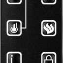 Replacement for FEBO Flame Electric Fireplace Remote Control E3001 ZHS-30-B 384-15A-20-13E F18-I-008-018C F15-I-005-009 15IN-23-100 F15-I-005-031B 14IN-28-078 ZHS-32-D
