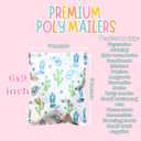 14.5x19 Colorful and Stylish 100 Pack Poly Mailer Bags with Unique Designs | Waterproof, Tear-Resistant, Durable Shipping Bags Ideal for Gifts, Small Businesses, and Secure Packaging | Western Cowboy