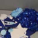 Blue Birthday Party Decorations for Boys Men Happy Birthday Banner Balloons Navy Royal Light Blue Pom Poms Foil Curtain Dcor Party Decorations for Baby Boy