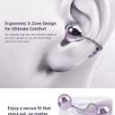 D95 Open Ear Headphones - Memory Spring Free Clip on Wireless Bluetooth Earbuds,HiFi Sound,Bluetooth 6.0,Secure 4.5g Lightweight & IPX6 Waterproof for Work,Travel & Daily Use (Pink)