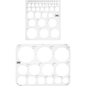 Mr. Pen Circle Templates - Large & Small Sizes, Circle Stencil & Ruler for Drafting & Drawing