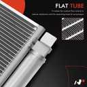 A-Premium Air Conditioning A/C Condenser Compatible with Ford Focus 2008 2009 2010 2011, 2.0L, Manual Transmission