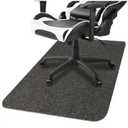 Office Chair Mat for Hardwood/Tile Floor,, 36"x 48",0.16" Thick, Hard Floor Protector, Anti Slip, Self Adhesive and ECO Friendly, Floor Mat for Office/Home (TPR Plain Dark Gray)