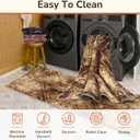 Area Rug 5x7 Rug Machine Washable Non-Slip Low Pile Print Pattern Western Rug for Living Room Bedroom Entryway Tribal Series-Abstract/Cowhide
