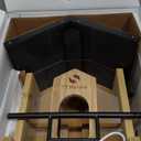 TT Nature Bird Feeder with Camera, Upgraded 1.5L Smart Birdhouse Al Identify for 10000 Plus Species, Auto Capture & Real-time Notifications, Ideal Gift for Bird Lovers (Iron Roof)