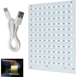 CMYK Lithophane LED Backlight Board Kit Compatible with Bambulab A1/A1 mini Combo/P1P/P1S/X1C/X1E AMS 3D Printer for 3D Printed Photo Model Light Board