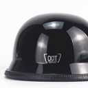 Half Motorcycle Helmet Halfs Shell Helmet German Style Motorcycles Helmets (Black) L