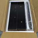 QEEIG Bathroom Shelves Over Toilet - Wall Mounted Floating Shelves Toilet Paper Storage Small Farmhouse Decor Shelf 16 inch Set of 2, Black (019-B2)