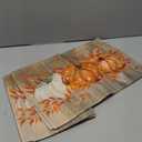 Artoid Mode Orange Polka Dot Pumpkin Eucalyptus Wood Fall Table Runner, Seasonal Autumn Kitchen Dining Table Decoration for Home Party Decor 13x90 Inch