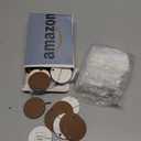 20 PCS Bulk Sublimation Blank Ceramic Ornaments - 3 Inch Round White Hanging Ornaments with Gold String for DIY Heat Transfer Crafting, Personalized Home Decor