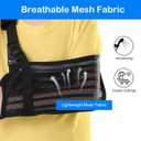 Kids Arm Sling for Shoulder Injury with Removable Shoulder Strap, Breathable Mesh Shoulder Immobilizer for Boys and Girls (Large)