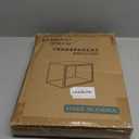 Acrylic Display Case Compatible with Labubu POP MART 2 Tier Wall Mount Figure Display Case for Collectibles Clear Acrylic Box with Removable Divider (1Pack)