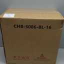 Hubcap Wheel Cover Replacement R16 Hub Caps Universal-Fit Steel Wheel Rim Cover ABS Material Exterior Accessories for Car Truck SUV -Set of 416-inchBlack