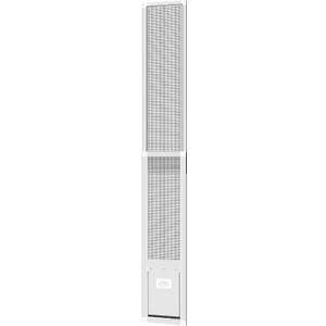 Hakuna Pets V2 Patio Pet Door Screen Insert Panel for Sliding Doors, Fits Door Track Min Ht 59.05" to Max Ht 84.25",UV Resistant Mesh, Locking Magnetic Dog Door, Easy Install and Removal,Medium,White