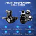 Set of 2 Front Lower Suspension Ball Joint K500103 Compatible with Honda CRV & Acura RDX 2007 2008 2009 2010 2011 2012 2013 2014 2015 2016 2017 2018
