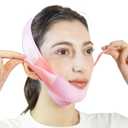 Line Lifting Mask Chin Strap for Sleeping, Face Lifting Strap, Chin Strap, V Line Mask, Jawline Shaper, Jaw Strap, Double Chin Reducer,Face Lift Tape & Snoring Solution ( Pink)