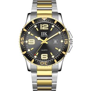Men Watch Luminous Waterproof Classic Quartz Watch (two-tone-black)
