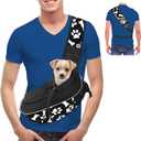 Small Dog Sling Carrier Puppy Sling Travel Cat Carrier Dog Carrying Bag Pet Carrier for Small Dogs Below 5 lbs Pet Supplies Cute Black