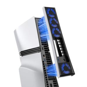 KIWIHOME Upgraded Cooling Fan for PS5 Pro with 4 Fans & 36 Blades, Quieter Cooler with Adjustable Speed, Auto On/Off, USB3.0 Port and LED, Not for PS5 2020/Slim Version 2023