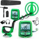 ABLEGRID Rechargeable Metal Detector for Adults and Kids, Professional Gold Underground Detector with Higher Accuracy, LCD, 5 Modes, and Anti-Interference DSP Chip, 10" Waterproof