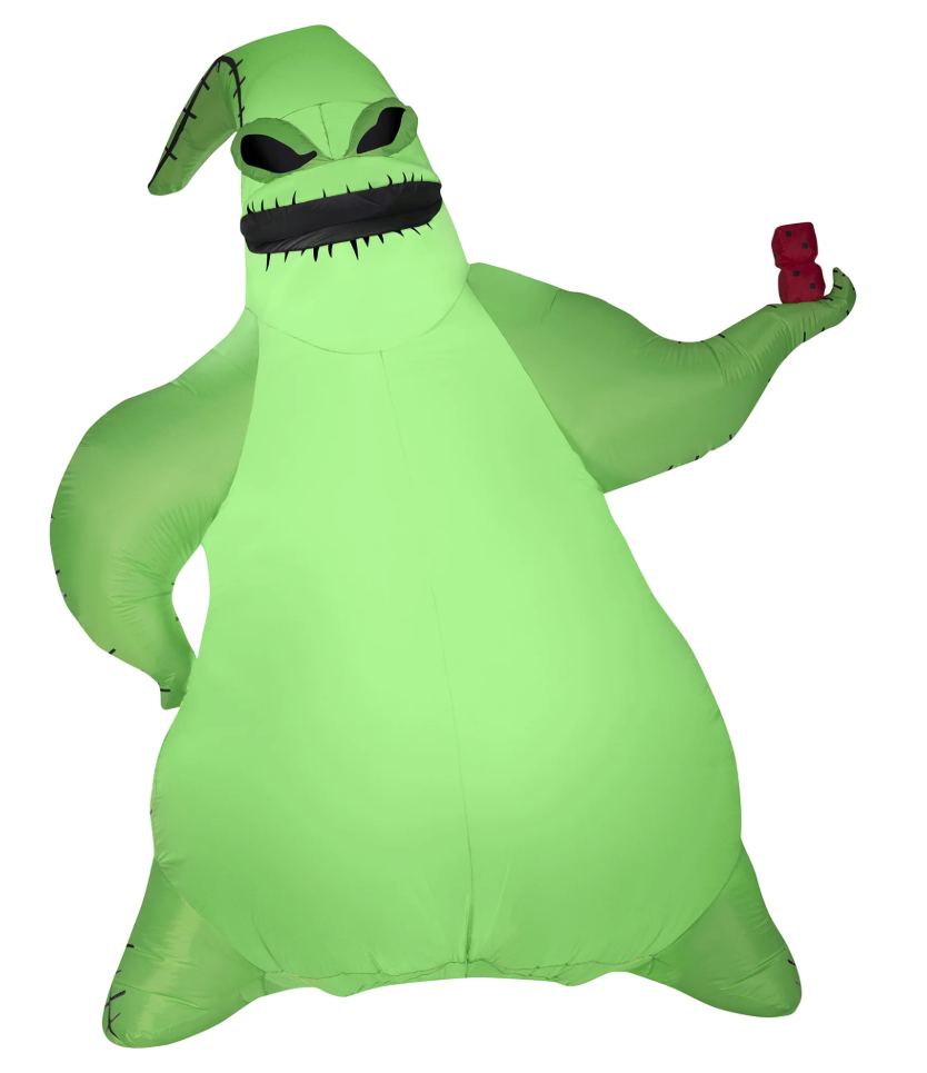 Gemmy Giant Halloween Inflatable Oogie Boogie, 10.5 ft Tall, Multi