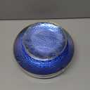 Rubtlamp 60Pcs Clear Blue Plastic Plates, Hammered Blue Plates, Clear Fancy Disposable Plates With Gold Rim Include 30 Dessert Plates, 30 Dinner Plates for Party