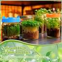 Sprouting Growing Lids for Wide Mouth Mason Jars,Sprouting Lids with 3 different orifice sizes,Alfalfa & Mung Bean Sprouts Grow Kit,L,M,S Strainer mesh(9 Pcs,Classic,Plastic)