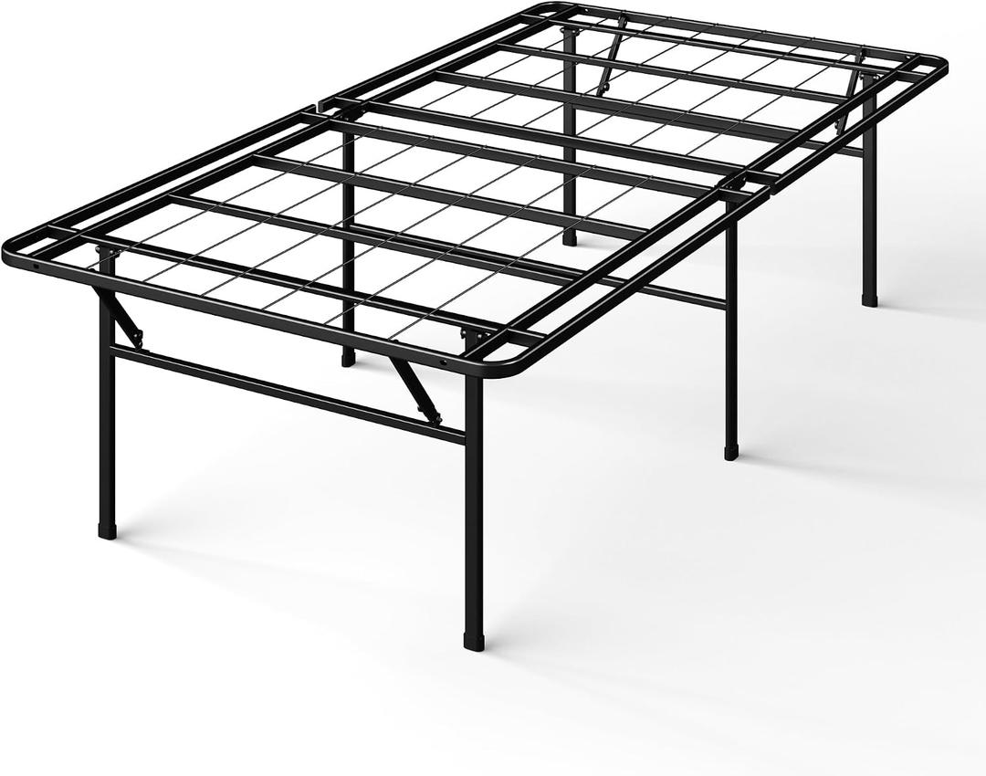 Zinus SmartBase Heavy Duty Mattress Foundation, 18 Inch Metal Platform Bed Frame, No Box Spring Needed, Sturdy Steel Frame, Underbed Storage, Twin